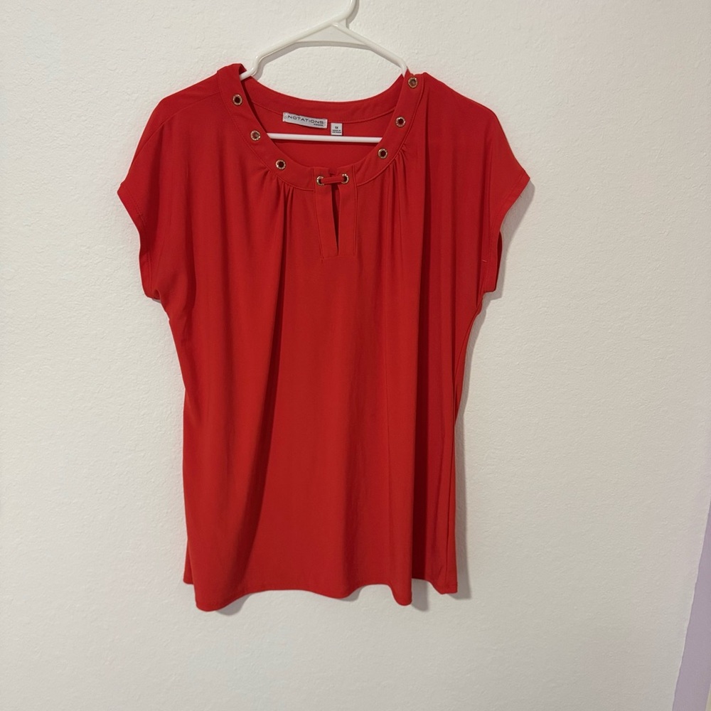 Notations Orange Blouse